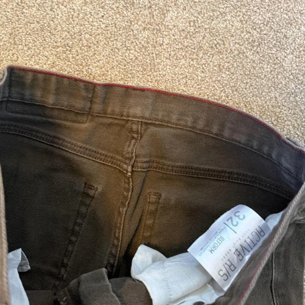 Dark Brown Y2K Grunge Slim Fit Jeans
